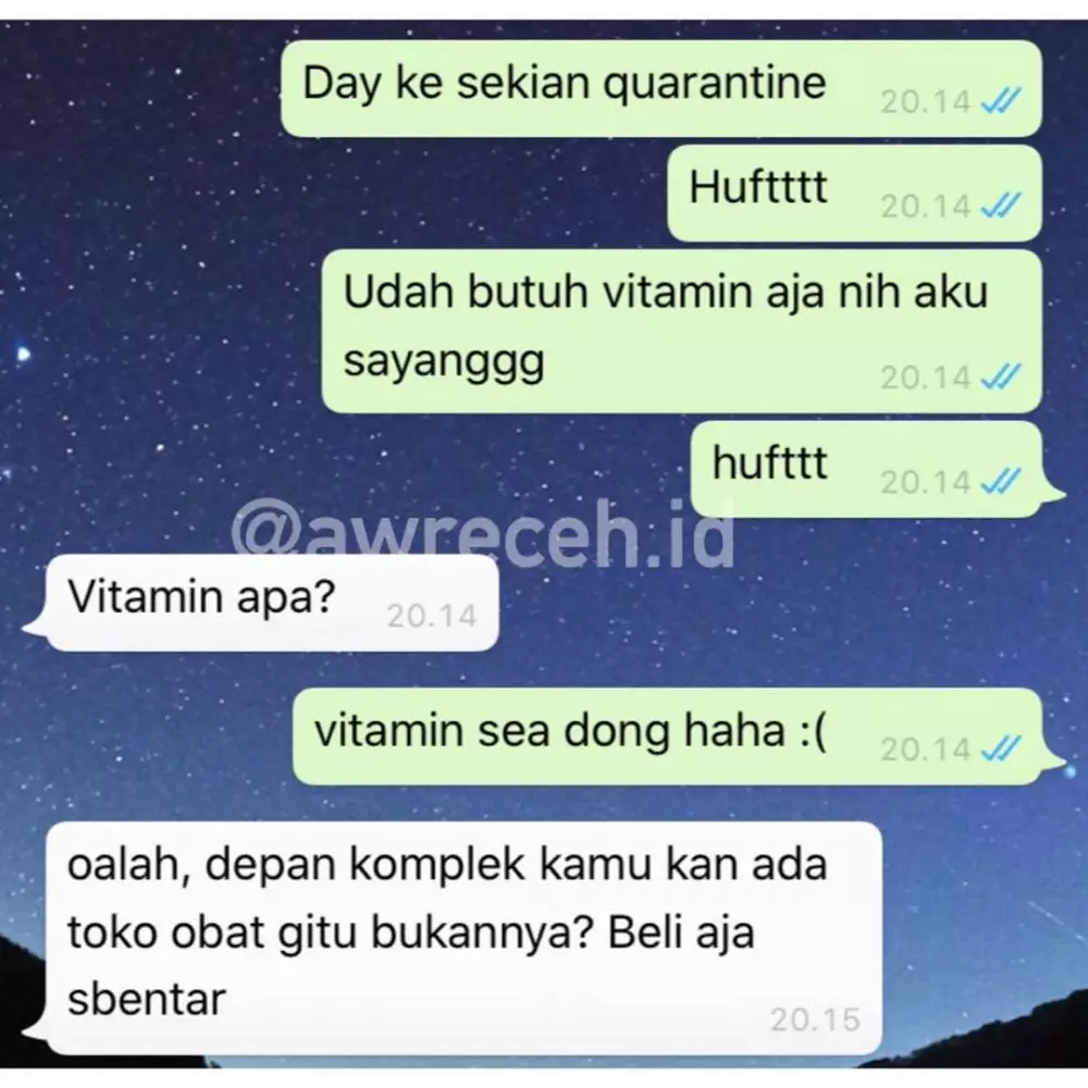 chat lucu gagal curhat © 2020 instagram.com