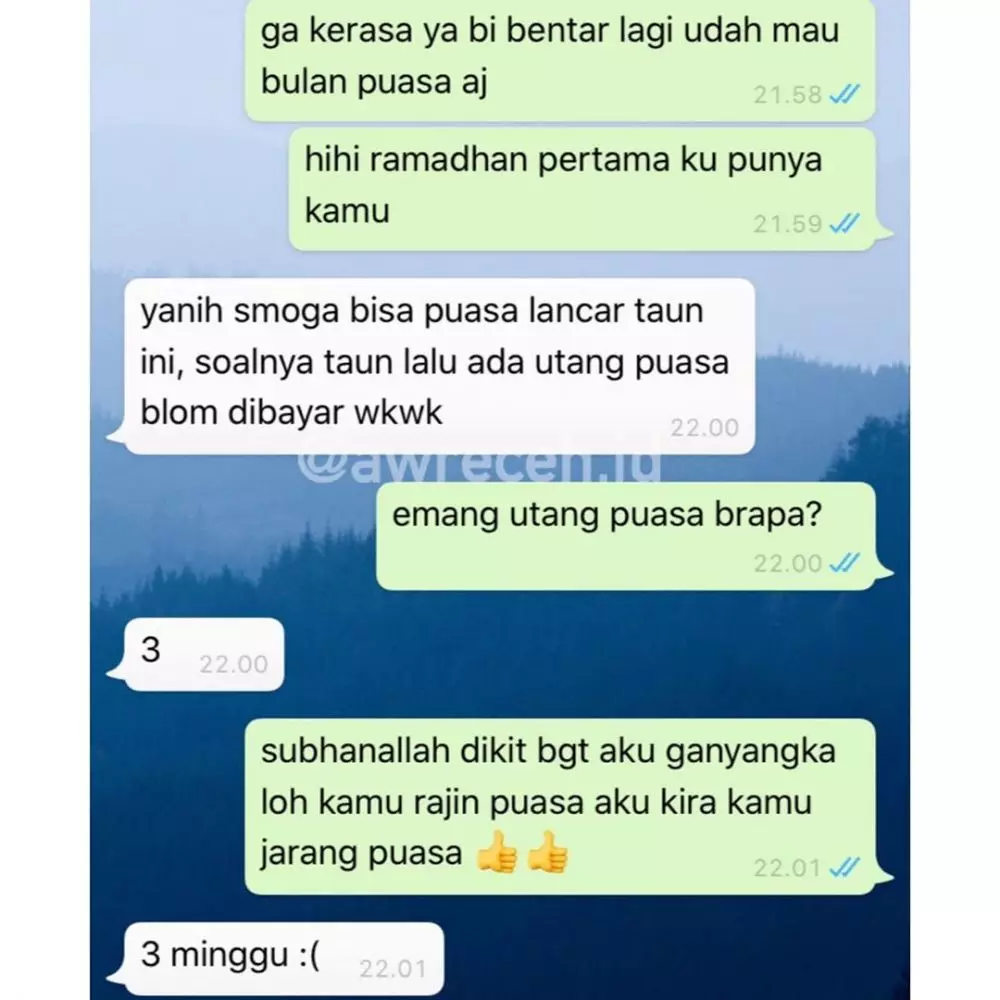 chat lucu gagal curhat © 2020 instagram.com