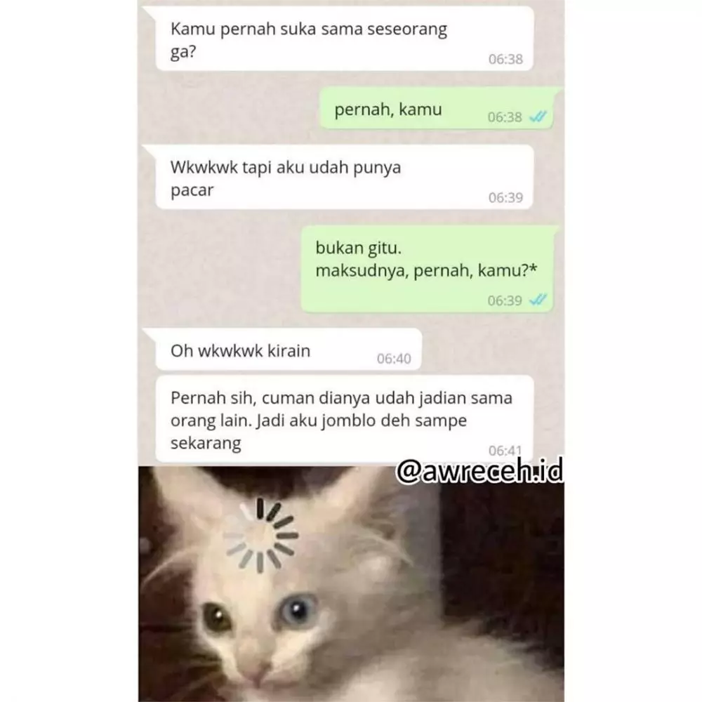 chat lucu gagal curhat © 2020 instagram.com