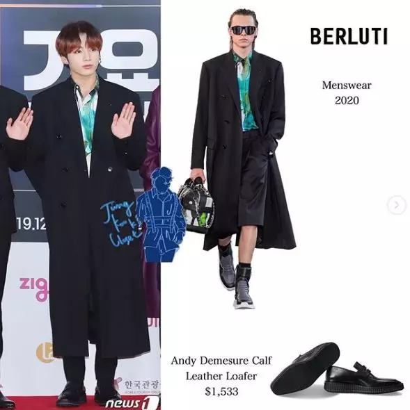 10 koleksi sepatu Jungkook BTS Instagram