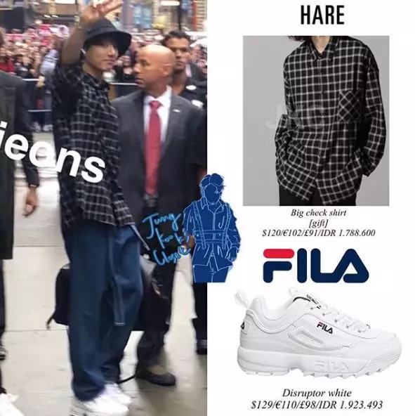 10 koleksi sepatu Jungkook BTS Instagram