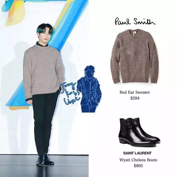 10 koleksi sepatu Jungkook BTS Instagram