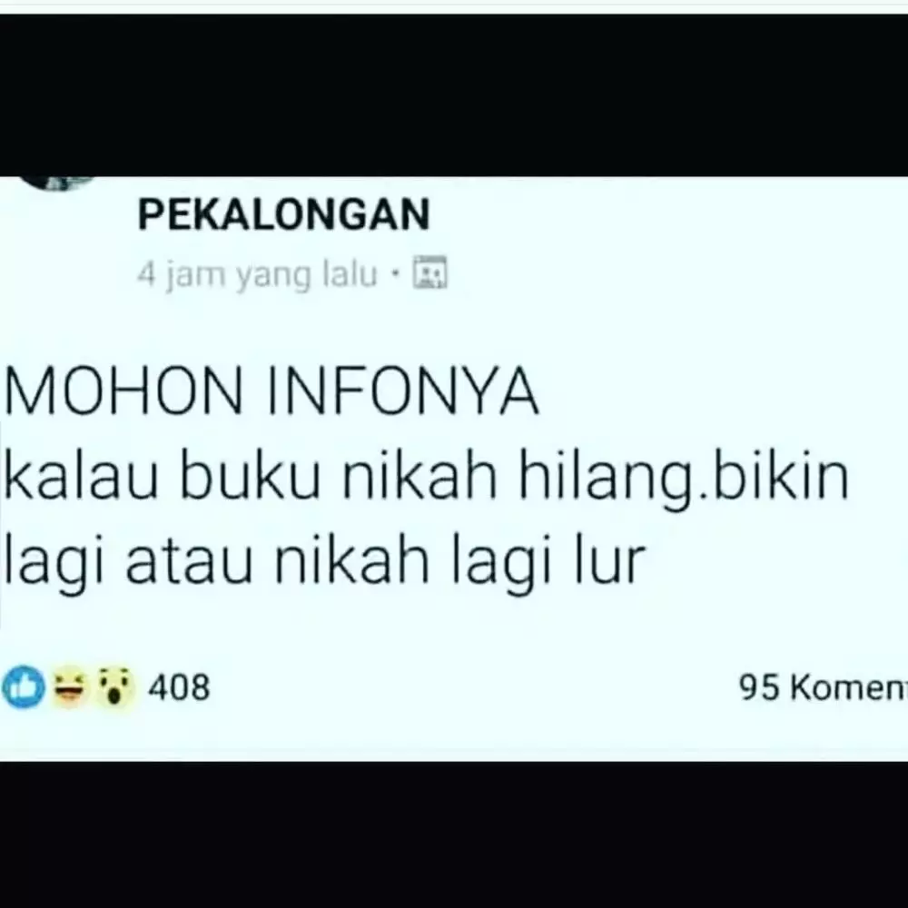 momen salah tanya di FB © 2020 instagram.com