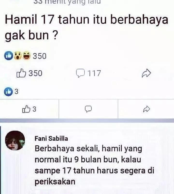 momen salah tanya di FB © 2020 instagram.com