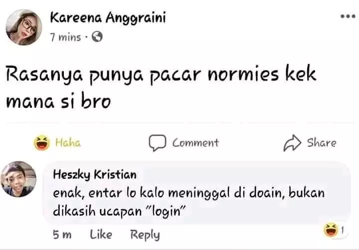 momen salah tanya di FB © 2020 instagram.com