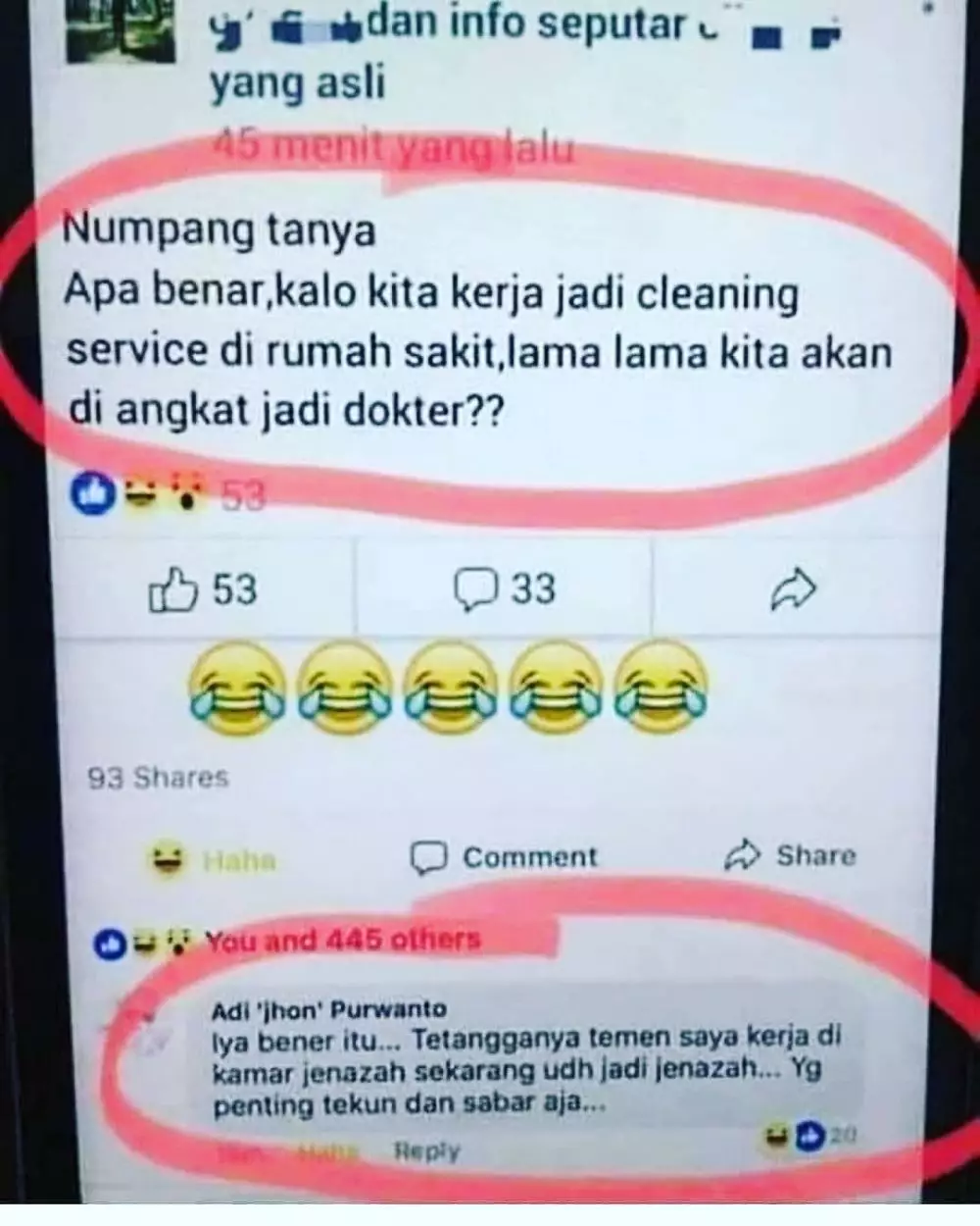 momen salah tanya di FB © 2020 instagram.com