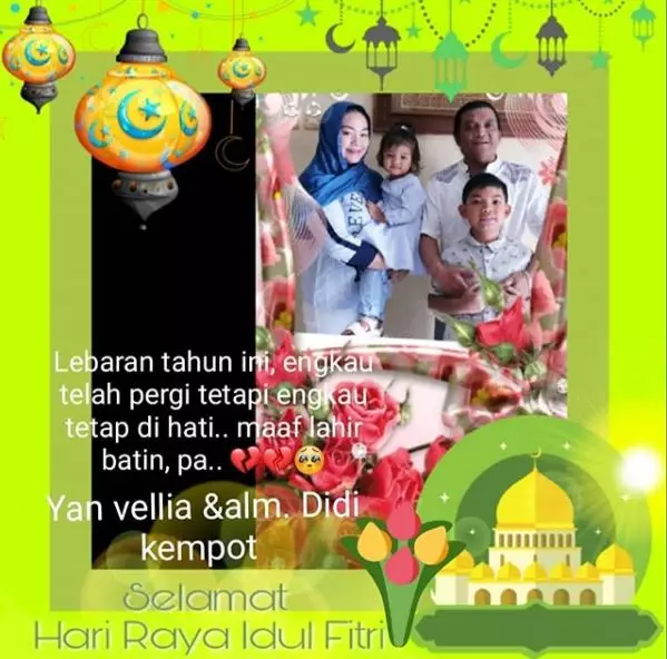 Potret Yan Vellia rayakan Lebaran tanpa Didi Kempot Instagram Potret Yan Vellia rayakan Lebaran tanpa Didi Kempot Instagram