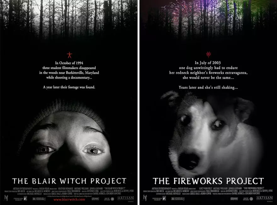 Parodi poster film anjing boredpanda