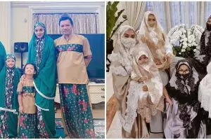 Potret 8 keluarga seleb sholat Ied di rumah, penuh kehangatan