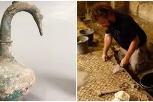 Heboh penemuan guci perunggu berusia 2.000 tahun, berisi cairan aneh