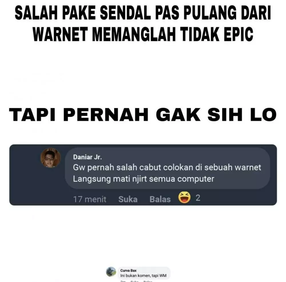 Meme buat kesalahan di warnet Berbagai sumber Meme buat kesalahan di warnet Berbagai sumber