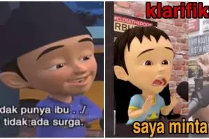 10 Meme lucu Fizi 'Upin-Ipin' tentang ibu ini bikin tepuk jidat