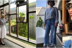 7 Gaya outfit Ida Hassan ibu Okky Lukman, keren abis