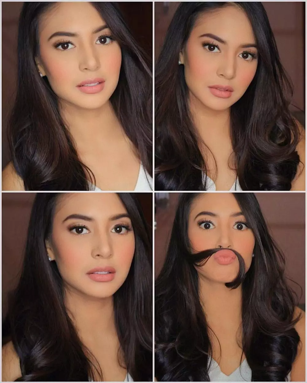 Aureli Moeremans bermakeup tebal © 2020 Instagram/@aureli