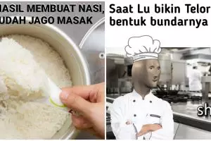 10 Meme berhasil masak, berasa koki andal