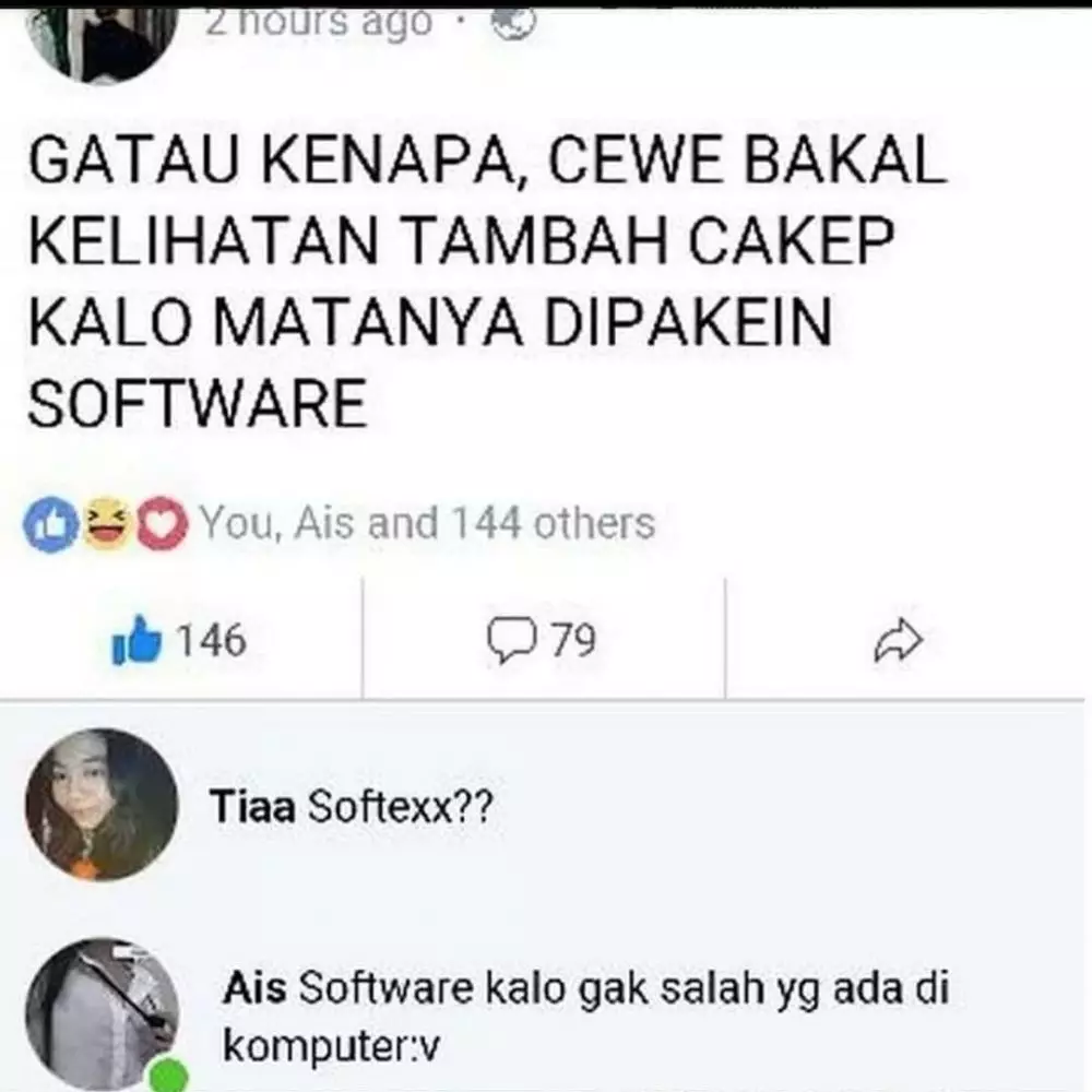 status fb lucu salah sebut kata © 2020 instagram.com