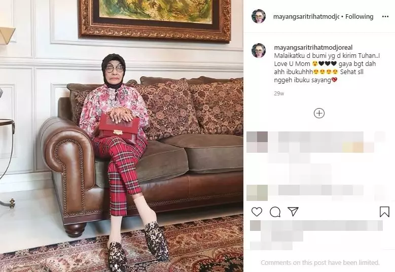 Mayangsari dan ibunda instagram