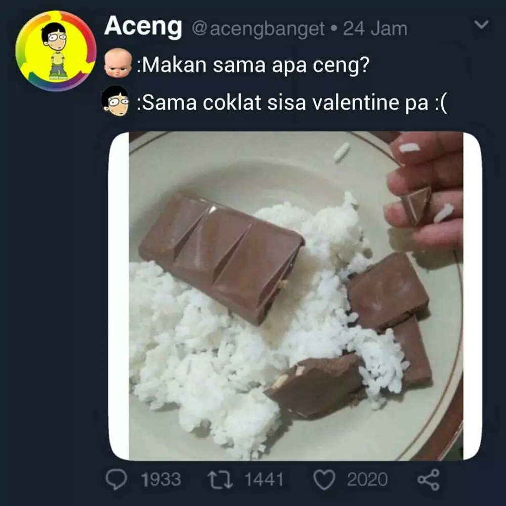 meme lucu menu makanan © 2020 instagram.com