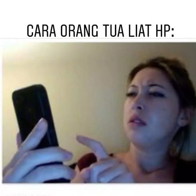 meme HP orangtua berbagai sumber