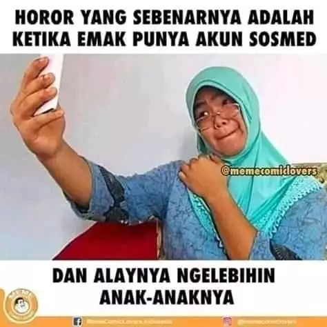 meme HP orangtua berbagai sumber