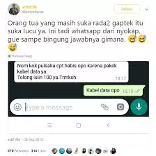 meme HP orangtua berbagai sumber