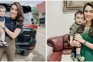 Jadi single parent, ini 10 potret Raya Kitty momong anak