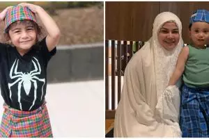 8 Potret anak seleb pakai sarung dan kopiah, menggemaskan abis
