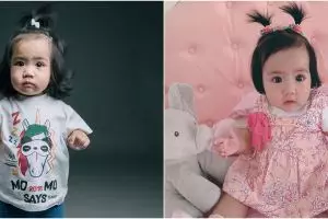 7 Potret menggemaskan anak Momo Geisha dengan rambut kuncir air mancur