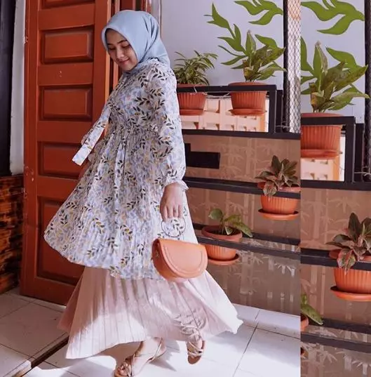 gaya outfit Una Maulina mantan calon istri Sahrul Gunawan © 2020 brilio.net