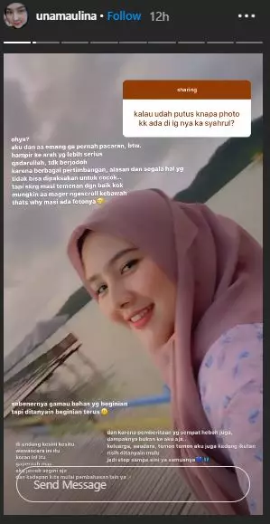 gaya outfit Una Maulina mantan calon istri Sahrul Gunawan © 2020 brilio.net