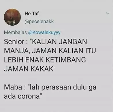 ospek online Twitter