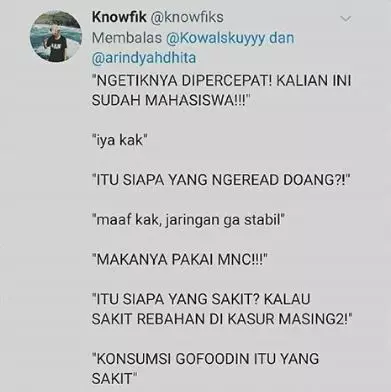 ospek online Twitter