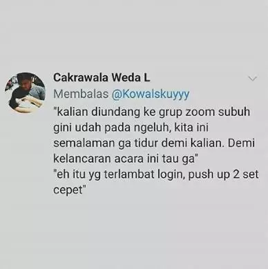 ospek online Twitter