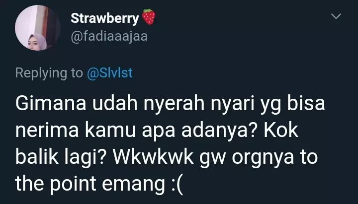 mantan ngajak balikan twitter