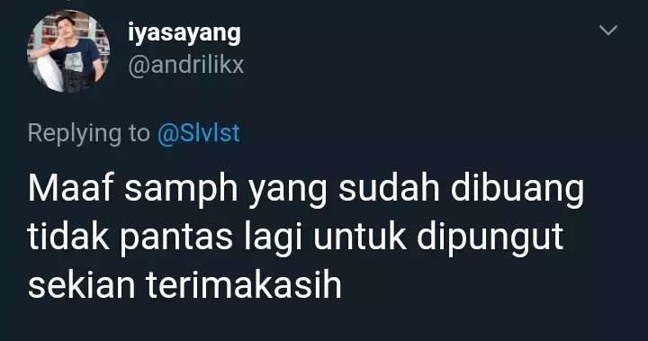 mantan ngajak balikan twitter