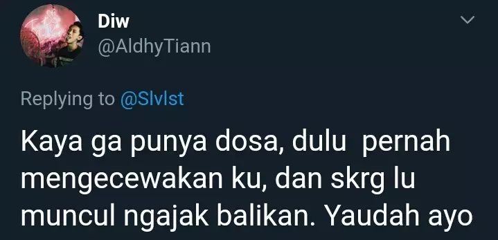mantan ngajak balikan twitter