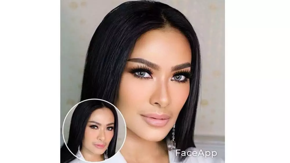 Artis cantik gunakan FaceApp Berbagai sumber