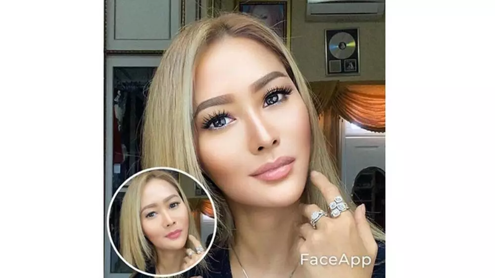 Artis cantik gunakan FaceApp Berbagai sumber