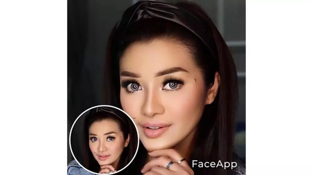 Artis cantik gunakan FaceApp Berbagai sumber