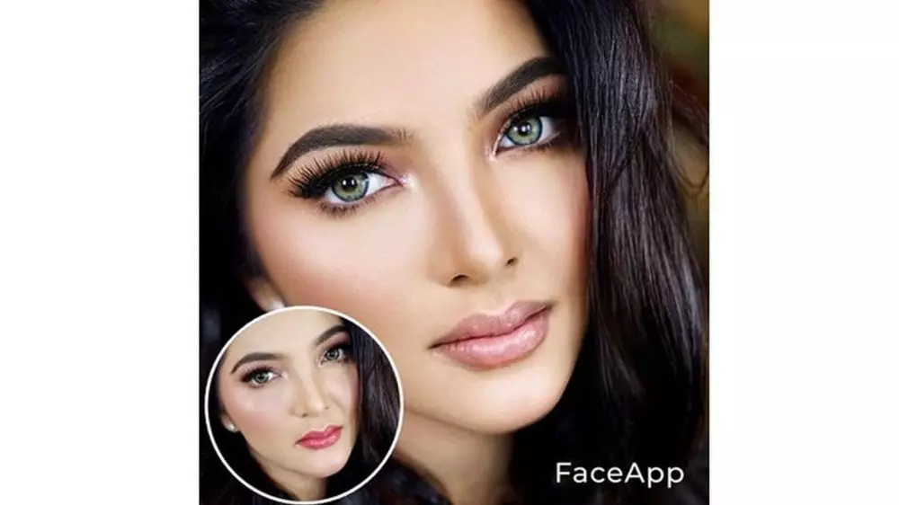 Artis cantik gunakan FaceApp Berbagai sumber