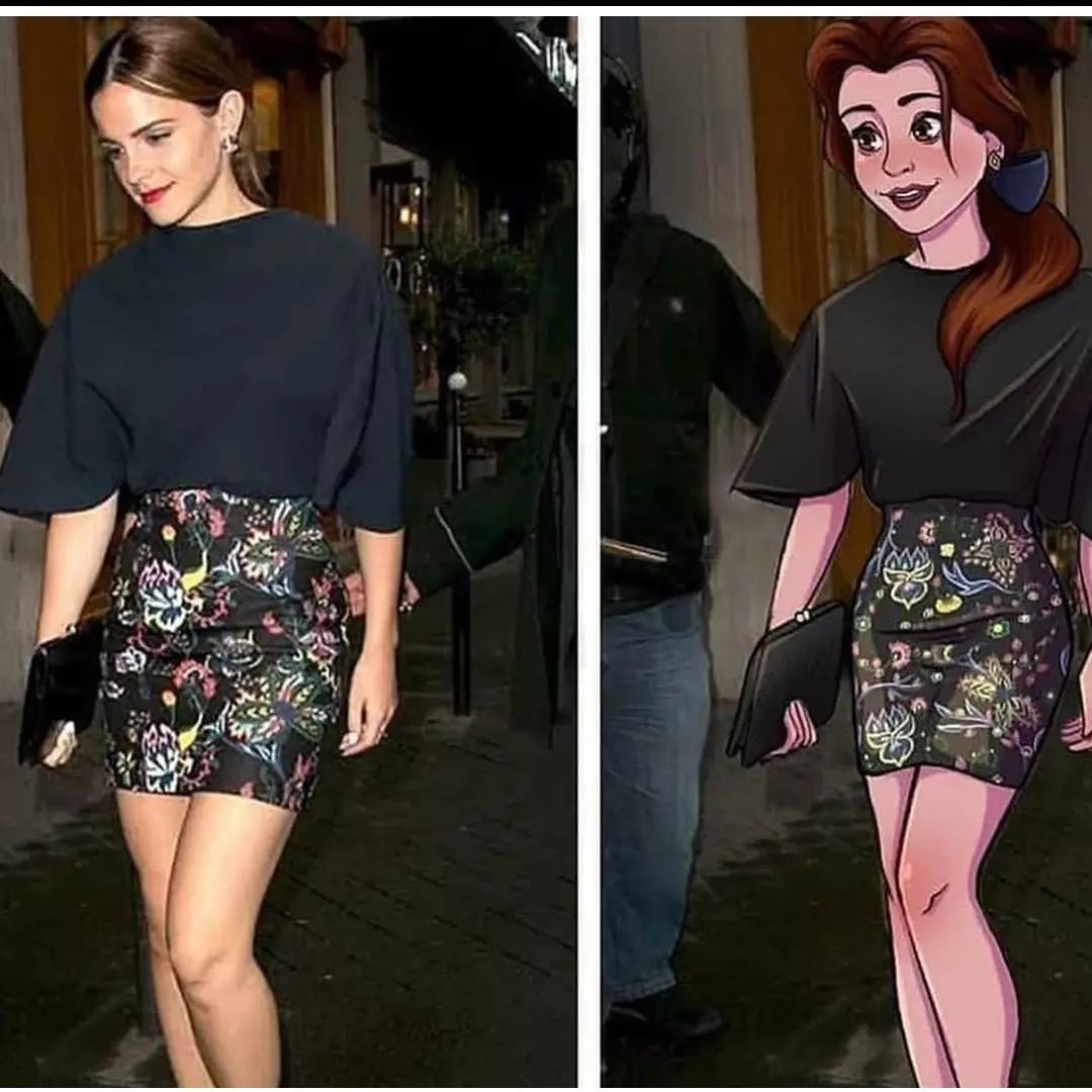 Ilustrasi 7 Princess Disney tiru outfit seleb Hollywood ini memukau