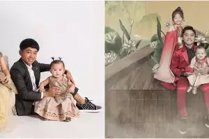 6 Beda gaya pemotretan 3 anak Ruben Onsu, bikin gemas