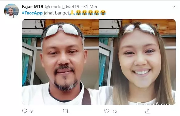 faceapp lucu berbagai sumber