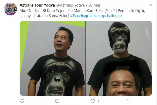 faceapp lucu berbagai sumber