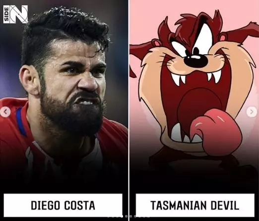 tokoh bola dan kartun Instagram