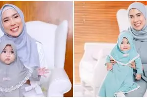 10 Potret kompak Fitri Tropica & sang putri, Sada bikin gemas