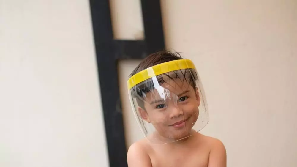 anak seleb face shield © 2020 brilio.net