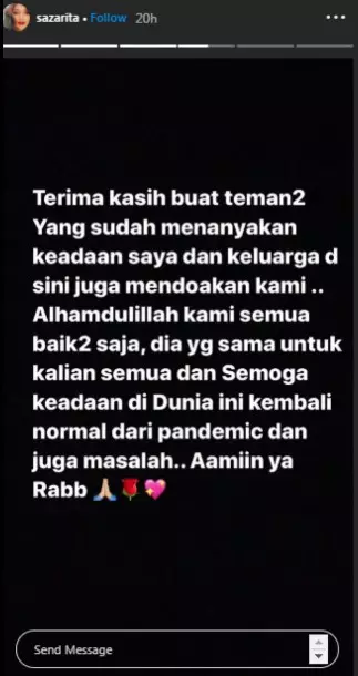 Sarah Azhari ungkap demo George Floyd Instagram/@sazarita