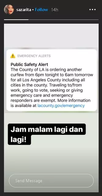Sarah Azhari ungkap demo George Floyd Instagram/@sazarita