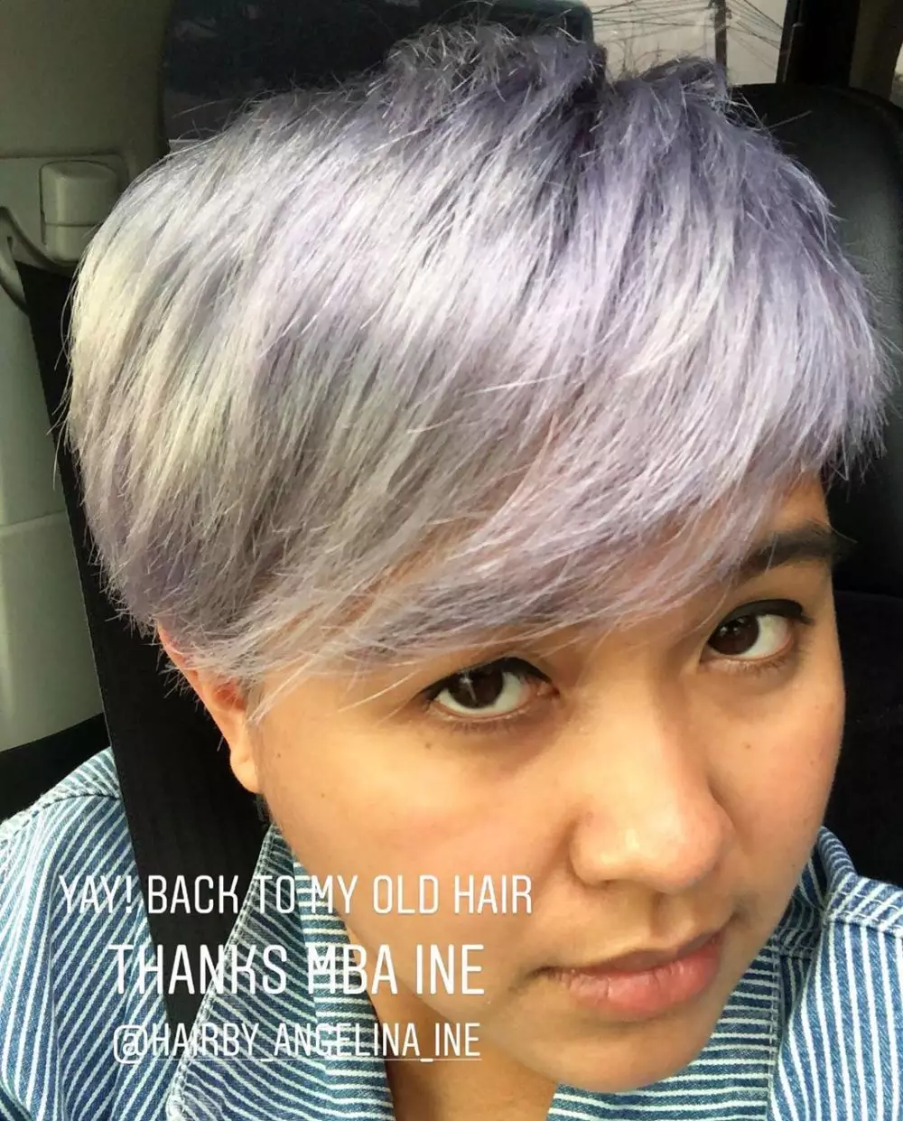 gaya rambut Meira  Instagram